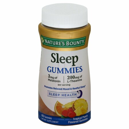 NATURES BOUNTY Sleep Complex 3Mg Mel/200Mg L-Thin Gummies, 60PK 157368